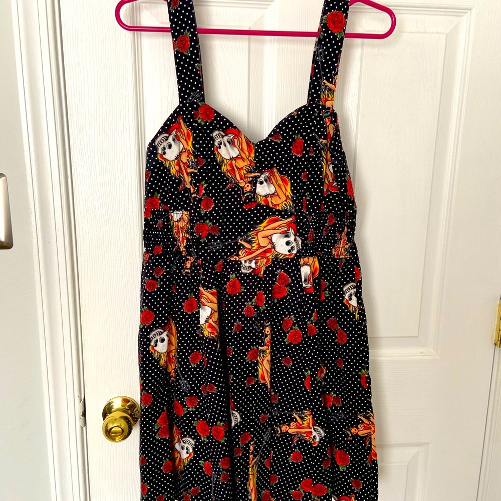 Rockabilly Pinup Dress- L